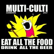 Multi-Culti Canberra 2017 Eat food-beer